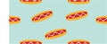 Seamless pattern with hot dogs. National Hot Dog Day. Royalty Free Stock Photo